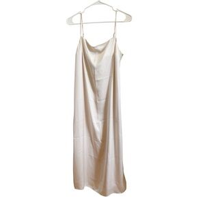 Elegant Cream Slip Dress